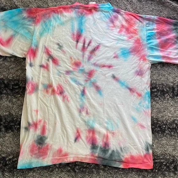 Accord Men’s Large Kessler Whiskey Vintage Reworked Tie Dye Short Sleeve T-Shirt - Picture 6 of 9